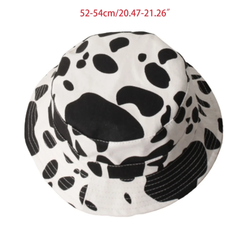 

Unisex Cow Pattern Print Kids Bucket Cap UV Protection Sun Hats for Boys Girls Outdoor Activities Snug Fit All Day Wear D0UD