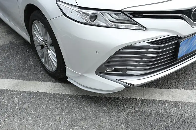 Автомобильная передняя сторона бампера угловая защита обрезная Рамка Анти-натирания крышка 2 шт для Toyota Camry аксессуары