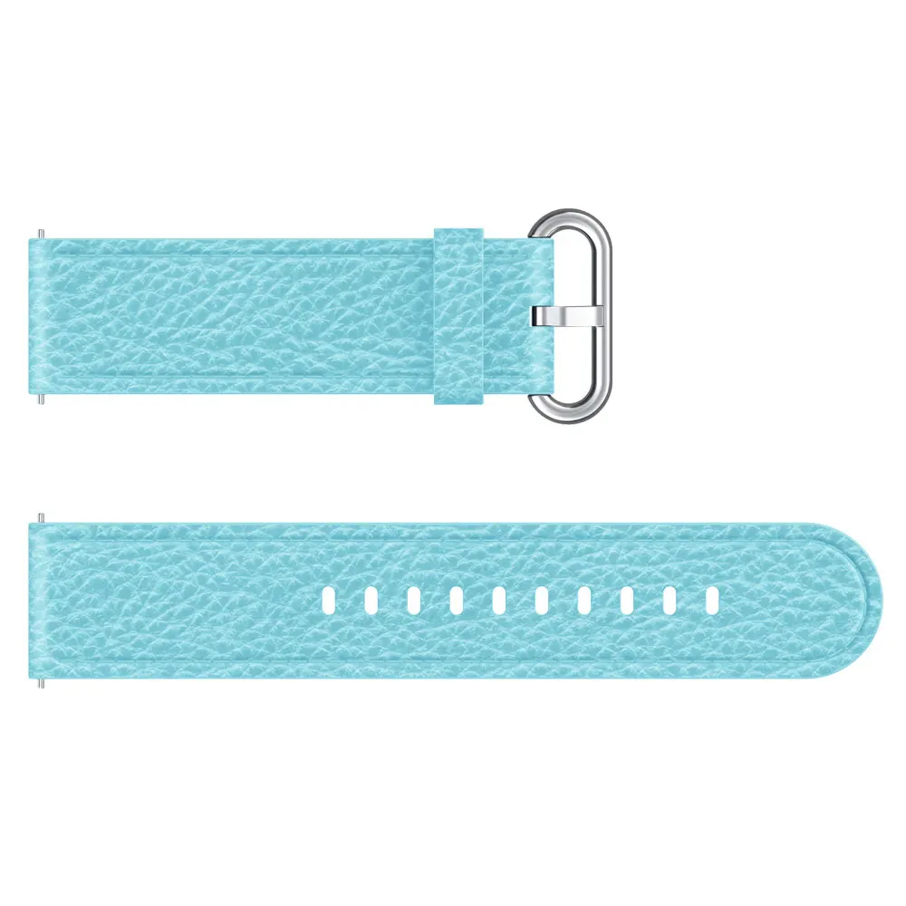 Chaffinch blue Classic Luxury Leather Straps Watchband Wristband For Samsung Gear S3/For Huawei Watch GT 46mm/Amazfit GTR 47mm Smart Wriststrap - Цвет ремешка: Chaffinch blue