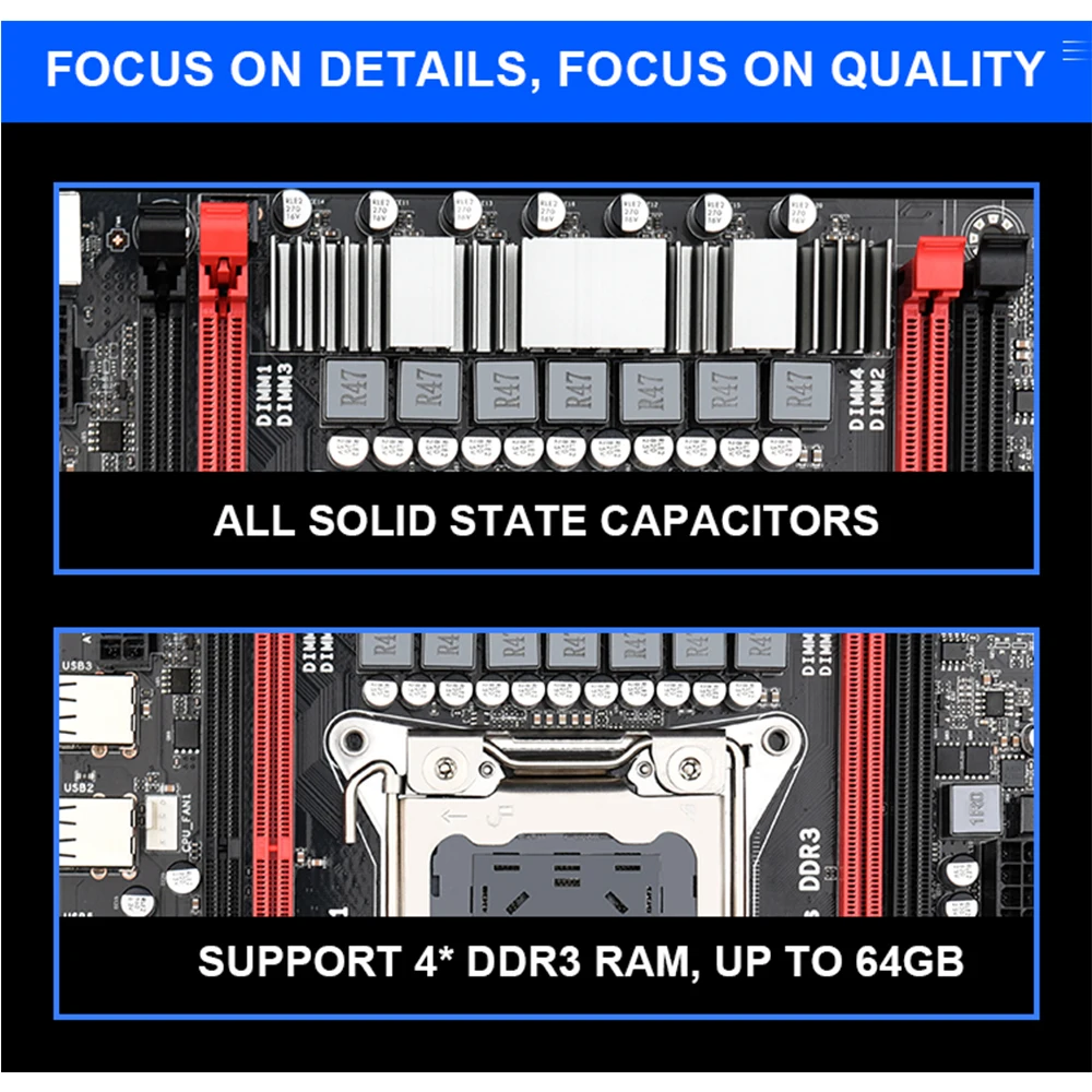 JINGSHA X79 M S 3 0 материнская плата USB SATA3.0 M.2 NVME слот LGA2011 настольный процессор