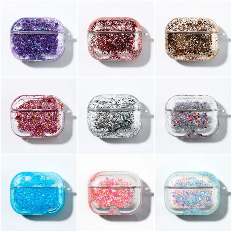 

Чехол-накладка для Airpods 2, 1, Airpods Pro, с блестками