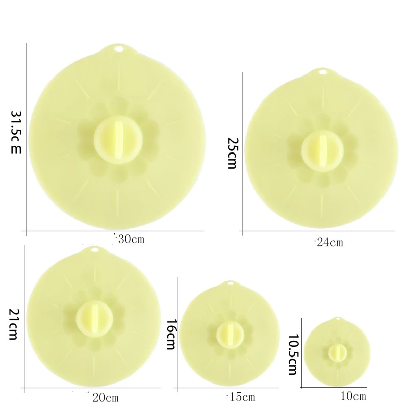 5 упаковок силиконовая чаша многоразовые крышки всасывающее уплотнение покрытие
