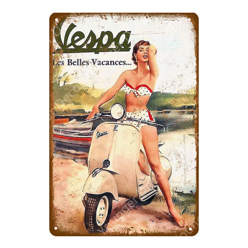 YD5364G Классический Ариэль мотоциклы металлические жестяные знаки Vespa электромобиль плакат для гараж; клуб магазин домашний декор винтажное украшение для стен - Цвет: YD5364G
