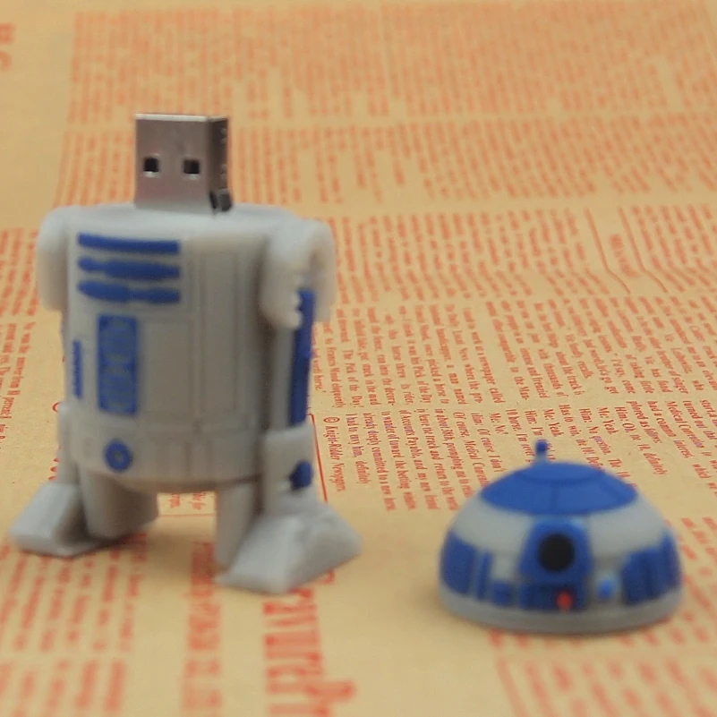 USB 2 0 32GB R2D2 Memoria Stick & BB 8 Flah Drive Pendrive Memory флэш память Pen от Star War Disk on Key|USB