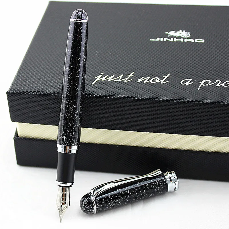 Перьевая ручка JINHAO X750 мерцающее песочное перо с широким основанием бесплатная