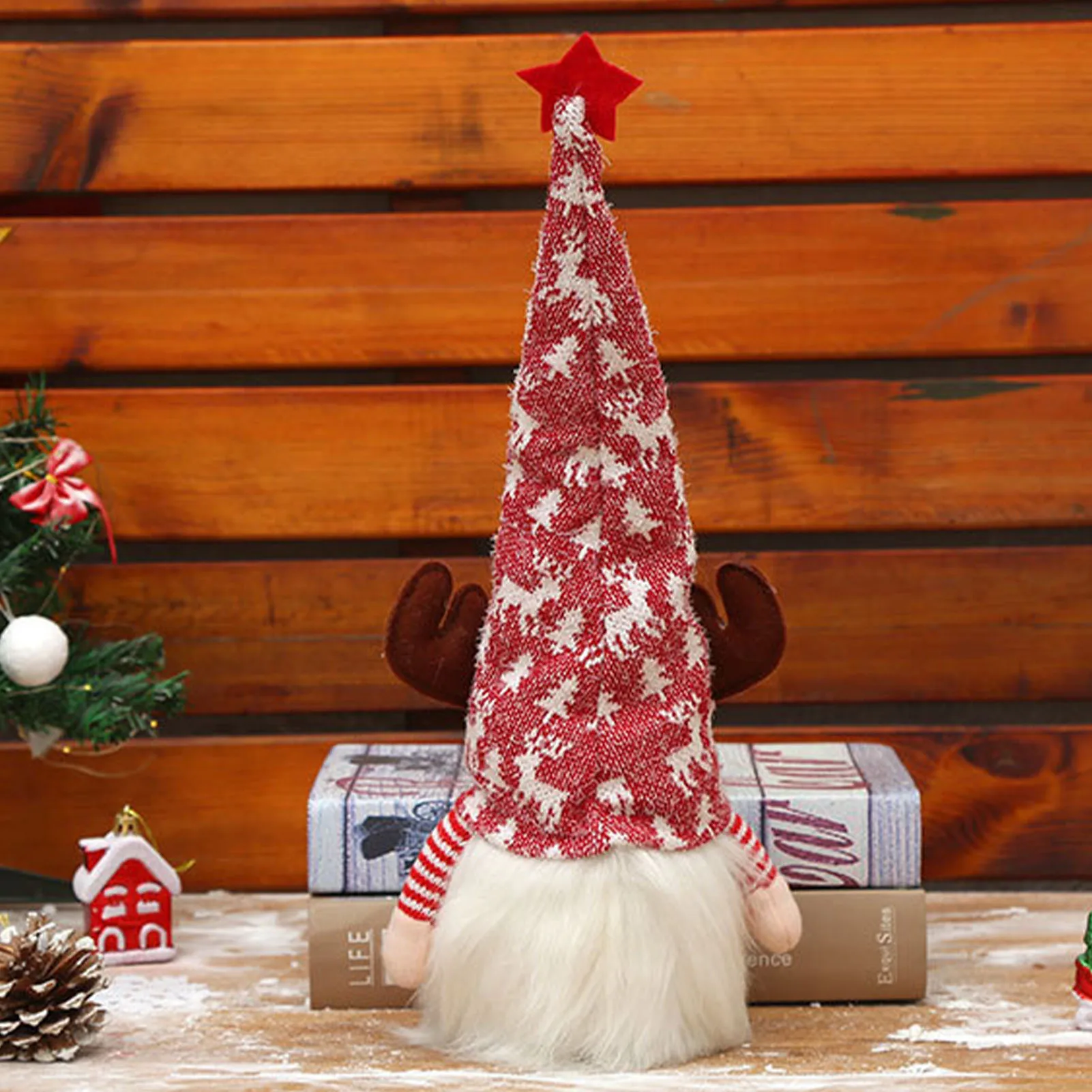 Рождественские украшения рождественские для дома светящийся Безликий гном