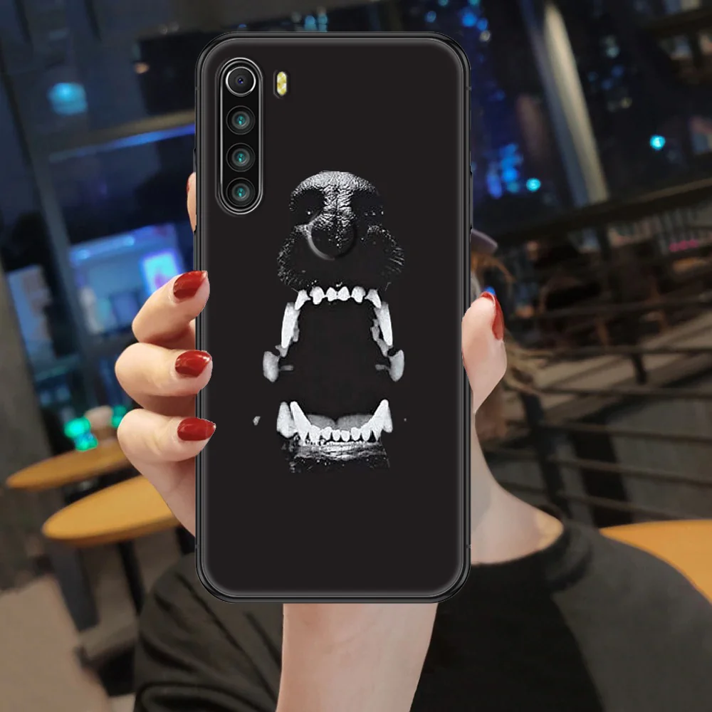 

FASHON LUXURY DOG BRAND Phone case For Xiaomi Redmi Note 7 7A 8 8T 9 9A 9S 10 K30 Pro Ultra black soft funda 3D shell silicone