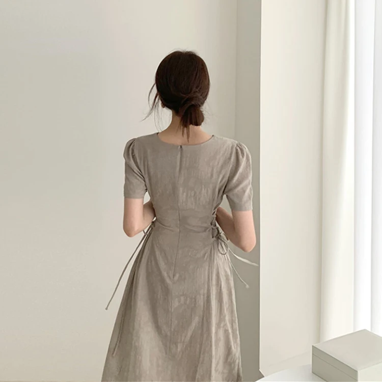 Colorfaith/Новинка 2019 года сезон весна лето женские платья до середины икры короткий