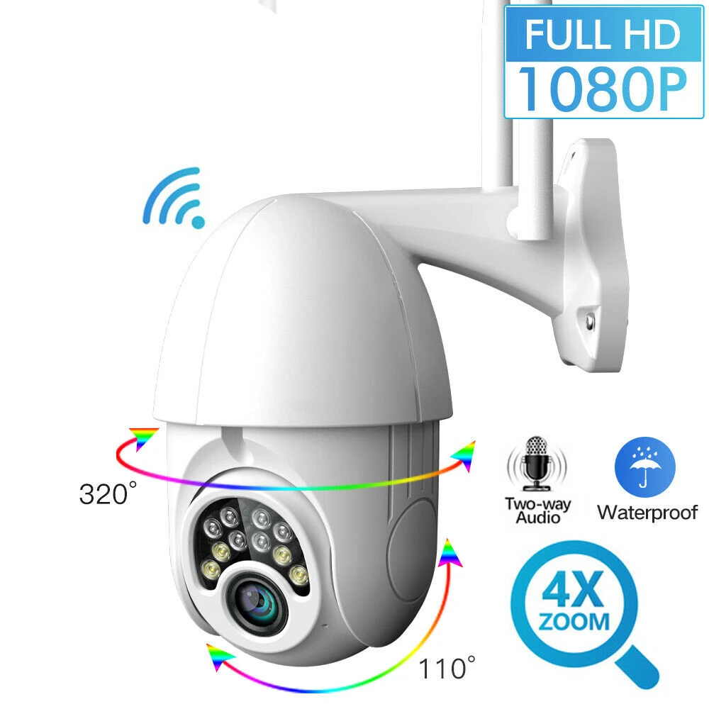 Wifi камера наружная IP66 Водонепроницаемая камера ночного видения облачная камера видеонаблюдения ip-камера 1080p скорость купольная камера безопасности дропшиппинг