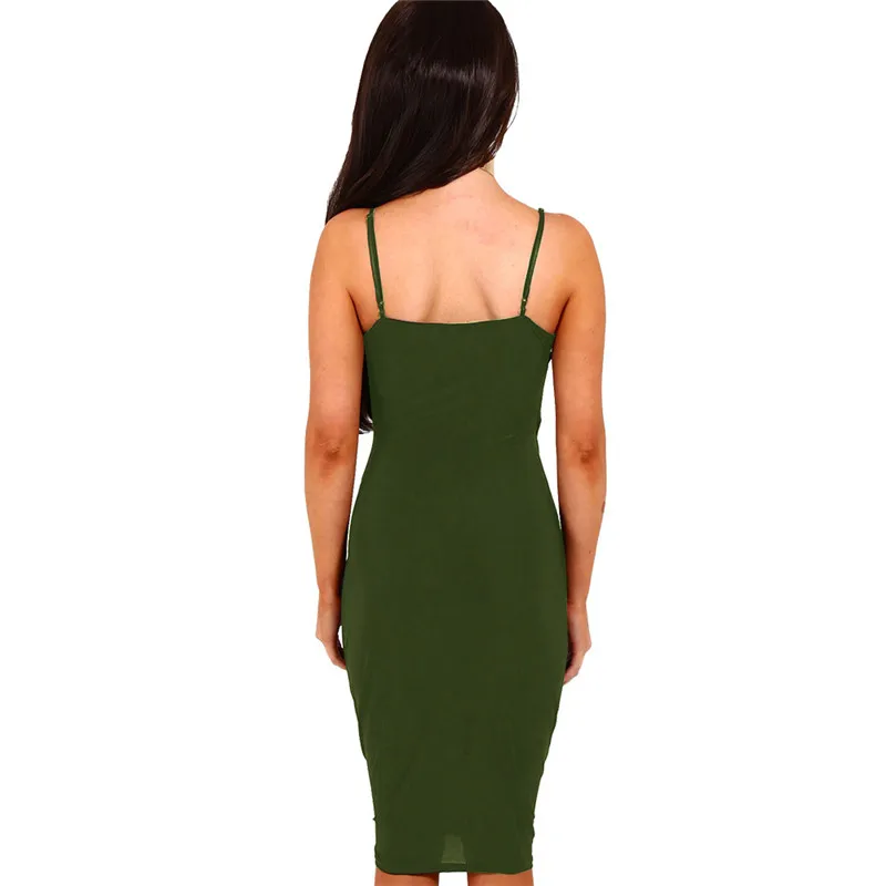 

WJFZQM Sexy Deep V-neck Dress Ladies Fashion Spaghetti Strap Summer Ruched Irregular Dress for Women Backless Sleeveless Dresses