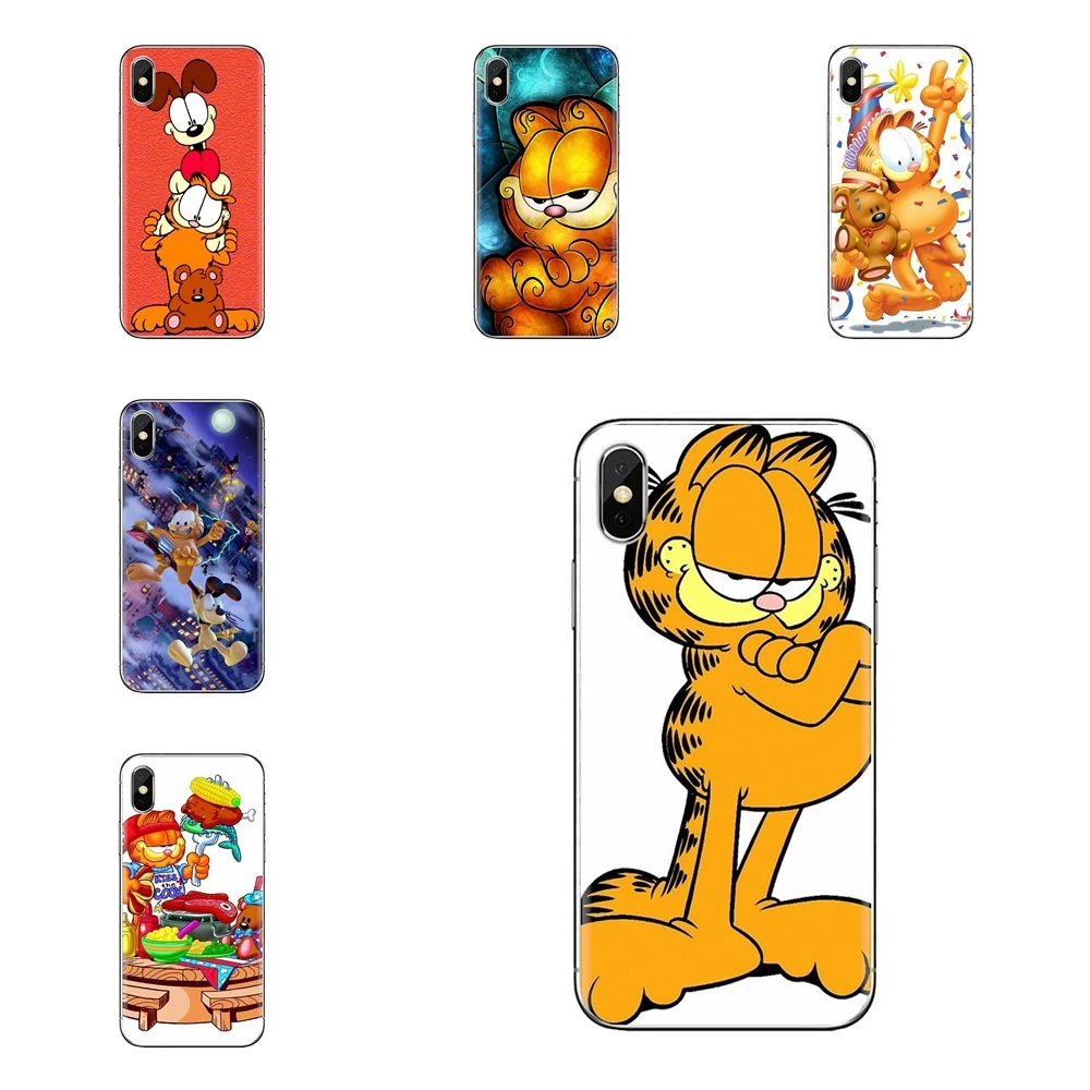 For Huawei G7 G8 P7 P8 P9 P10 P20 P30 Lite Mini Pro P Smart Plus 2017 2018 2019 Phone Skin Cover Take a BERRY Break Garfield Cat |