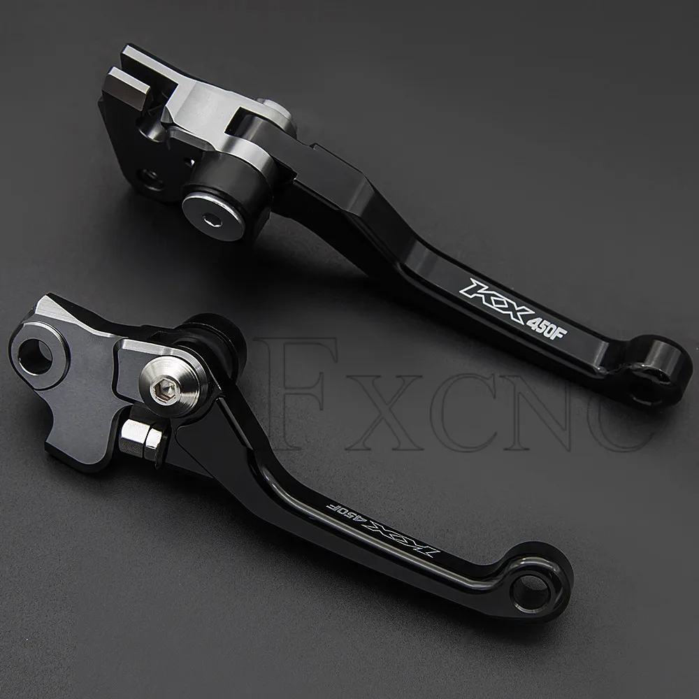 

Motorcycle CNC Aluminum Dirt Bike Pivot Brake Clutch Levers For Kawasaki KX450F 2006-2012 2011 2010 2009 2008 2007 2006