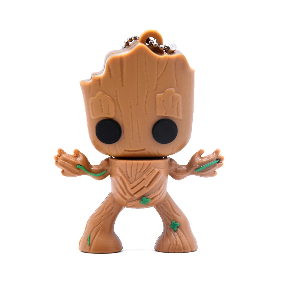 Groot 2 Креативные Мультяшные Usb флеш-накопители Groot стражи Галактики модный флеш-накопитель 128 МБ 64 Гб карта памяти Флешка 32 ГБ USB 2,0 - Цвет: Groot 2