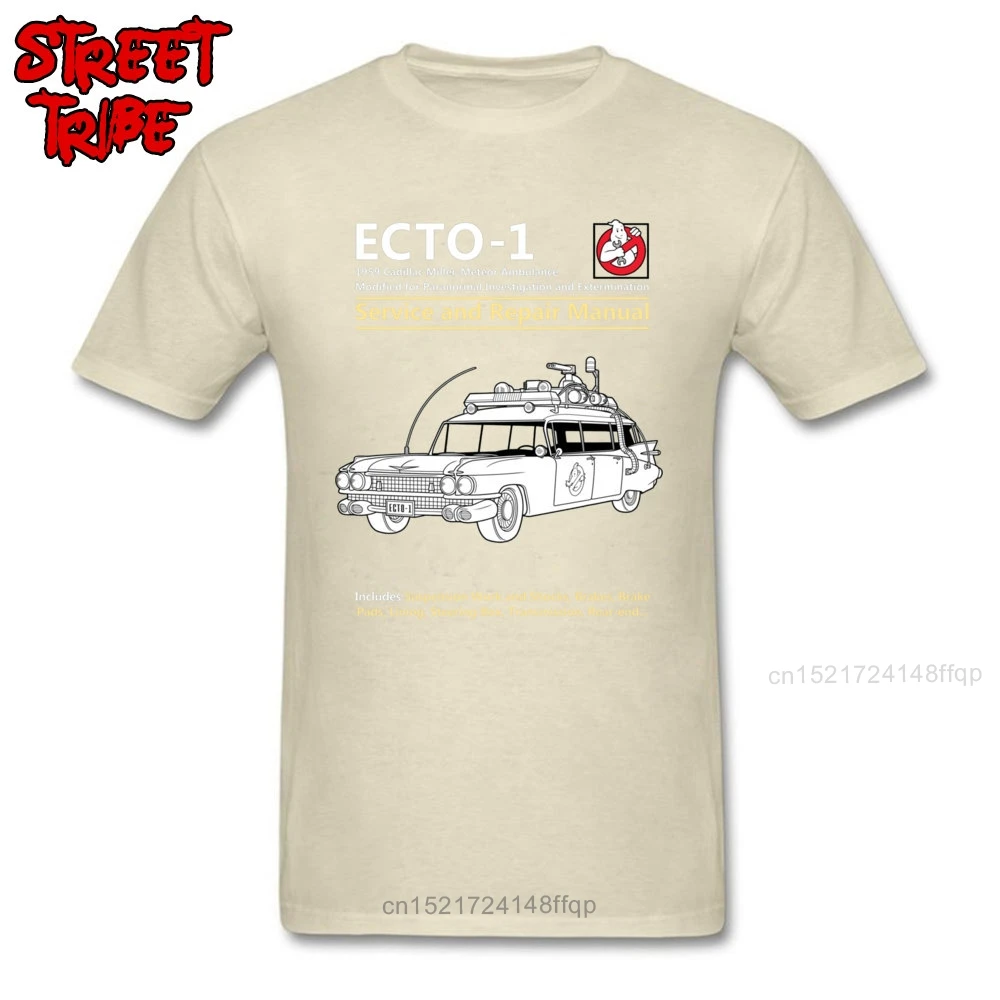 Мужская футболка с принтом Ghostbusters забавная Футболка ECTO 1 руководство по