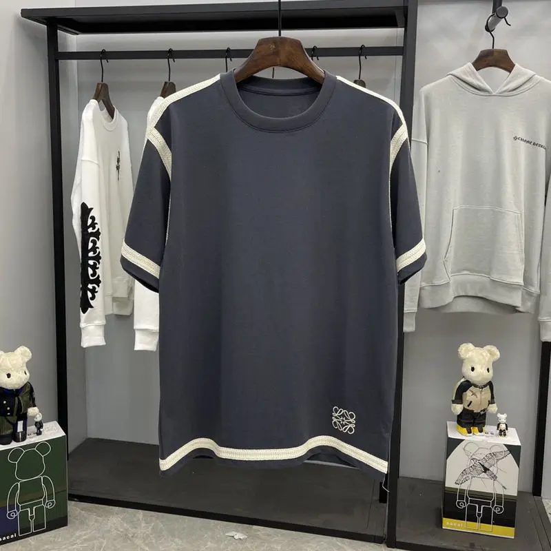 

2021 summer net red short sleeve t-shirt men's and women's Embroidery loose round neck half sleeve T-shirt