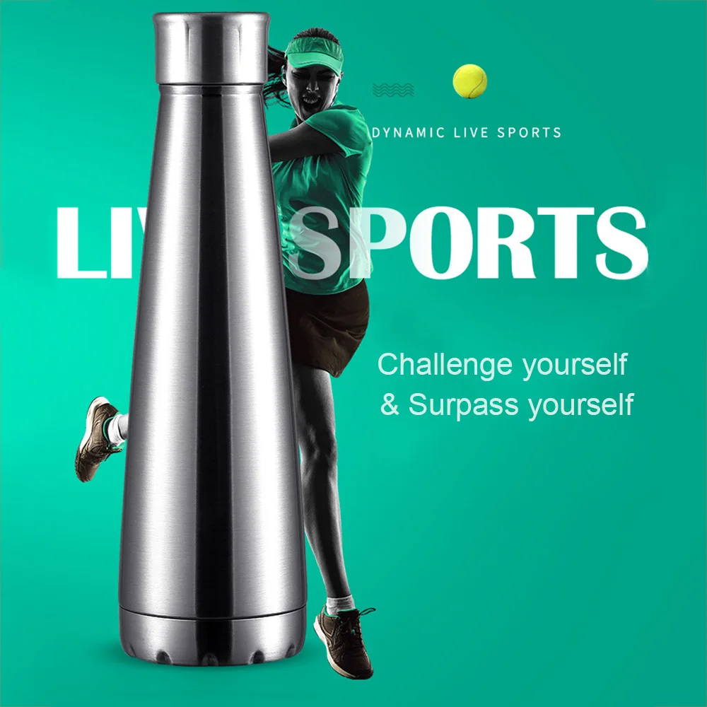 Портативный термос из нержавеющей стали с вакуумной изоляцией бутылка для воды