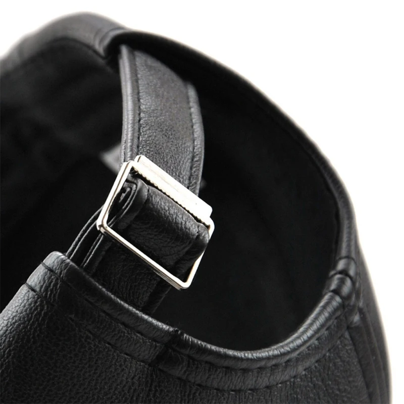 Модная повседневная мужская бейсбольная Кепка из искусственной кожи на весну