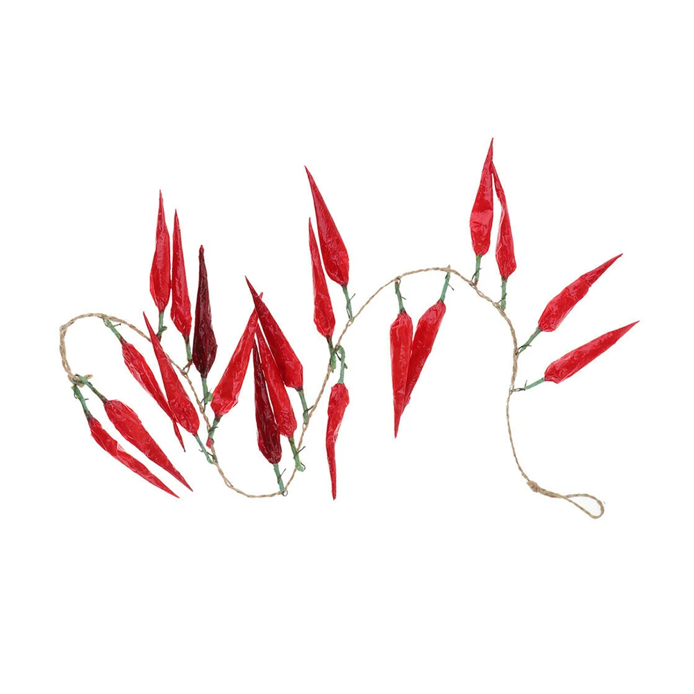 Красный чили поддельные перцы искусственный реалистичный растительные струны
