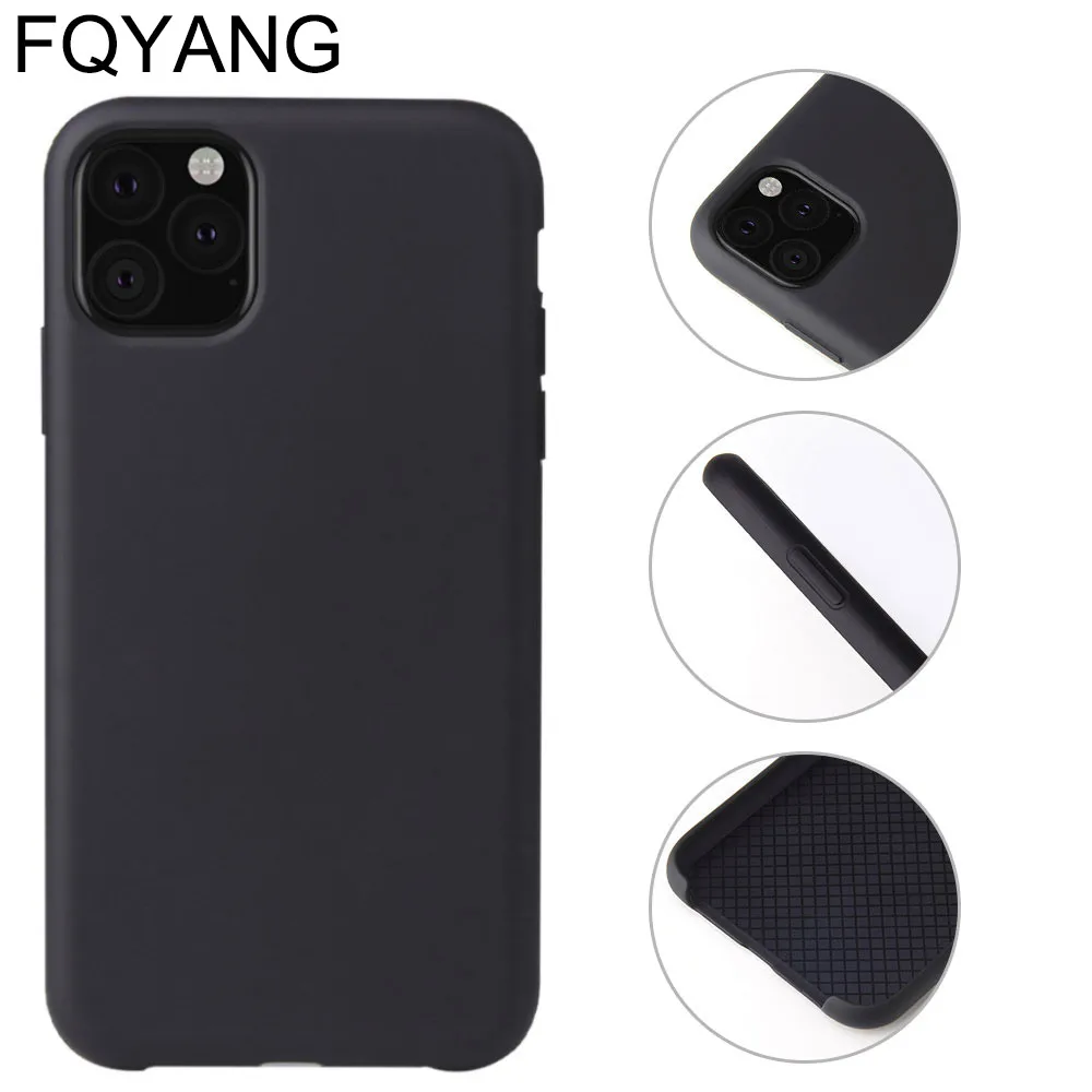 Чехол для Apple iPhone 11 Pro MAX 2019 Жидкая силиконовая Резина мягкий чехол xsmax xr x 8 7 6 6s plus xs