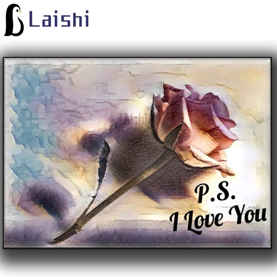 

Алмазная живопись 5D «сделай сам», полностью круглая квадратная мозаика, Роза из полимерной смолы, стразы, подарки для пар, настенное искусст...