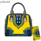 Jackherelook 2 шт. африканская традиционная Женская кожаная сумка, кошелек, сумка-мессенджеркросс-бодисумки через плечо для женщин, большие сумки