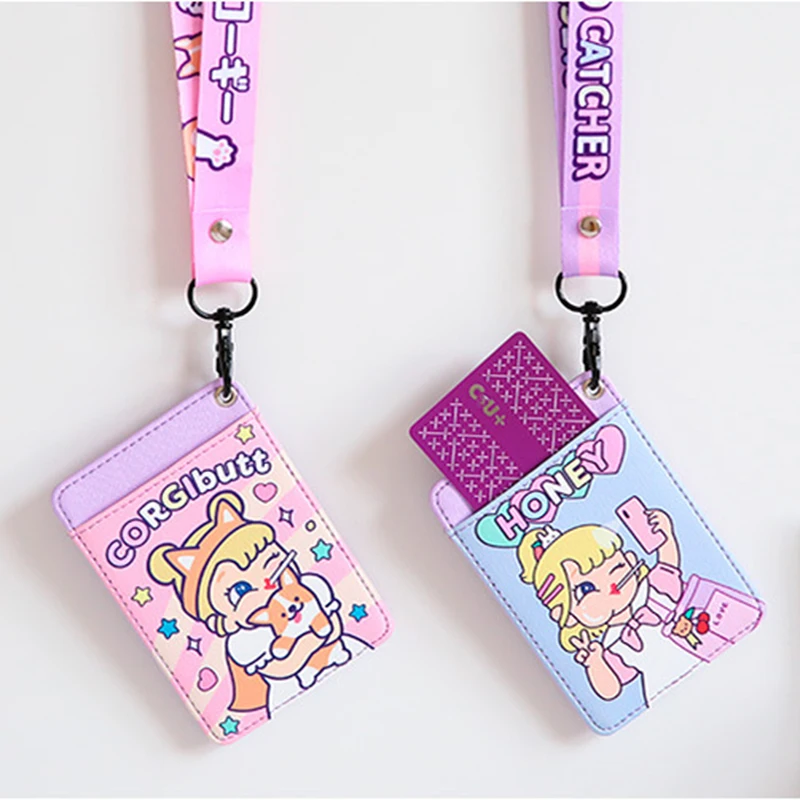 Bentoy Girl PU мультяшный держатель для карт в автобусе Milkjoy школьный кожаный чехол на