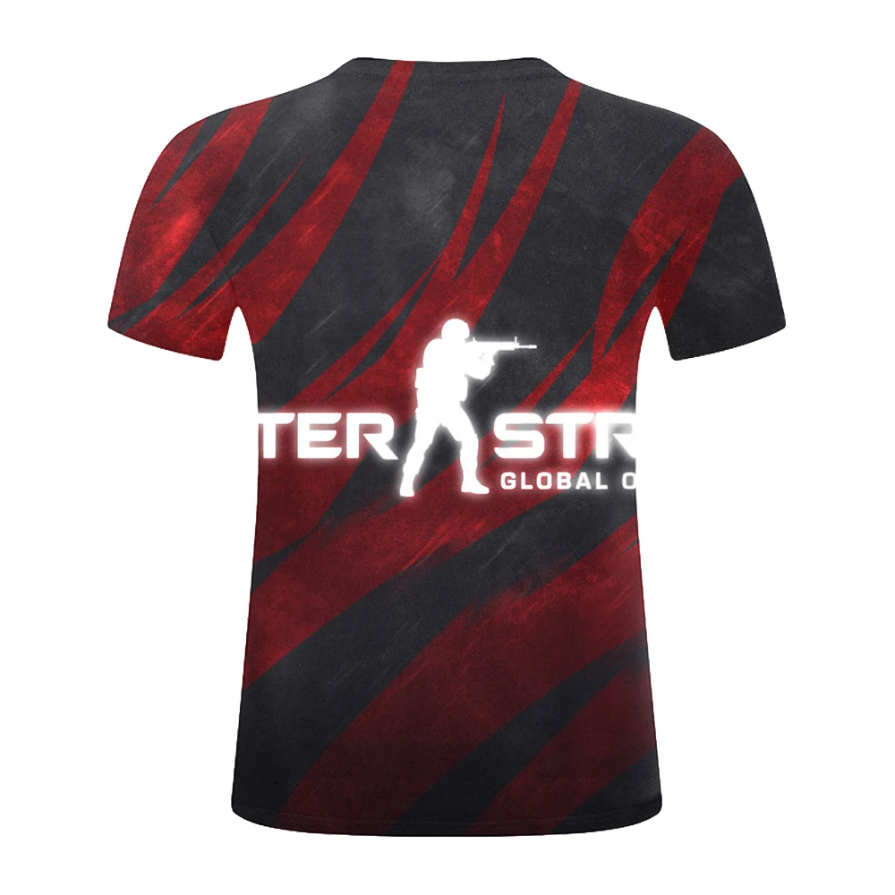 CS GO Gamers мужская и женская футболка летняя новинка csgo Мужская 3D принт высокое