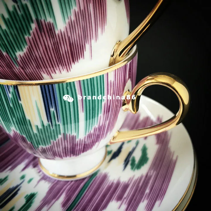 Высококачественная кофейная чашка с короной из костяного фарфора керамическая