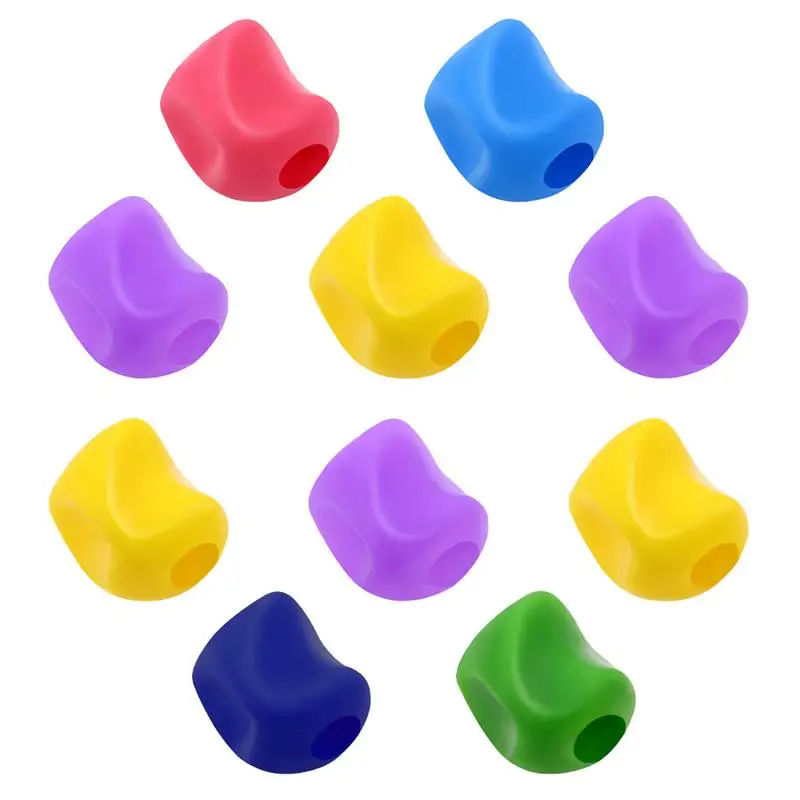 

NUOBESTY 10pcs Universal Ergonomic Writing Aid Writing Corrector Grip for Kids Handwriting