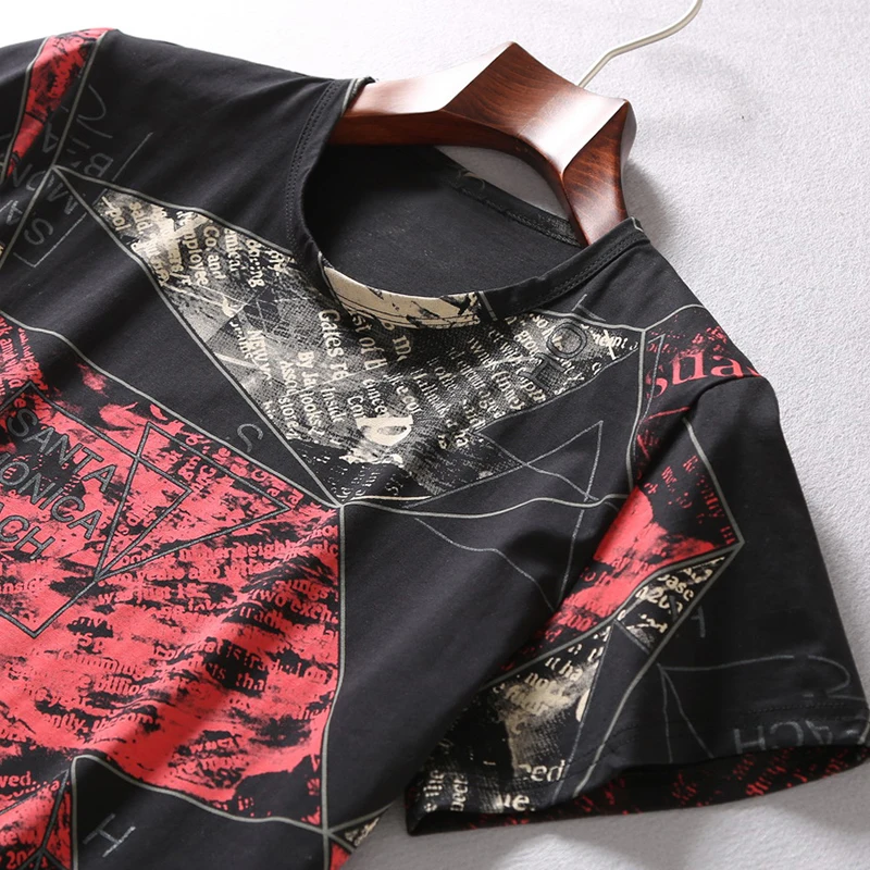 Футболка мужская Over size d тенниска с короткими рукавами крутая Повседневная