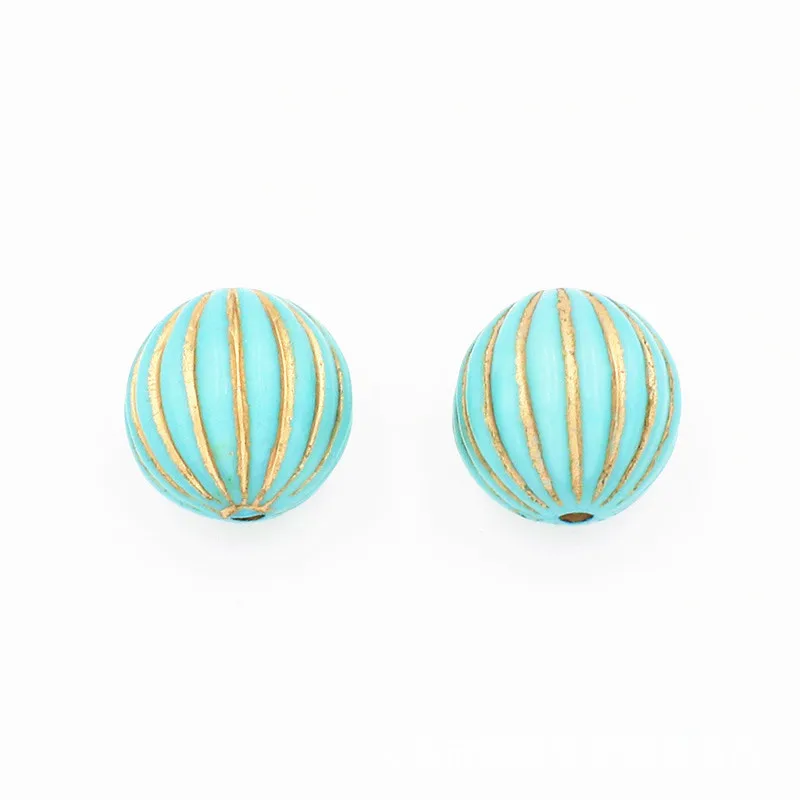

YEYULIN 10pcs Resin Chunky bubblegum Pumpkin Shape Beads Loose Beads For DIY Jewelry Making Findings Accessories