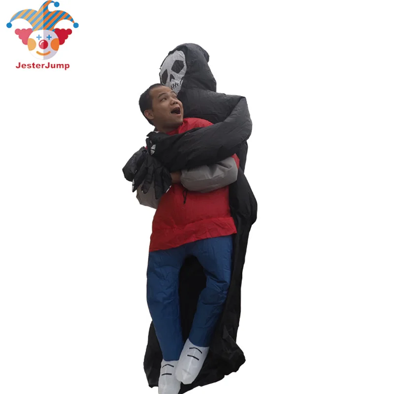 Карнавальный костюм для взрослых Надувной Костюм Скелета детские игровые трюки