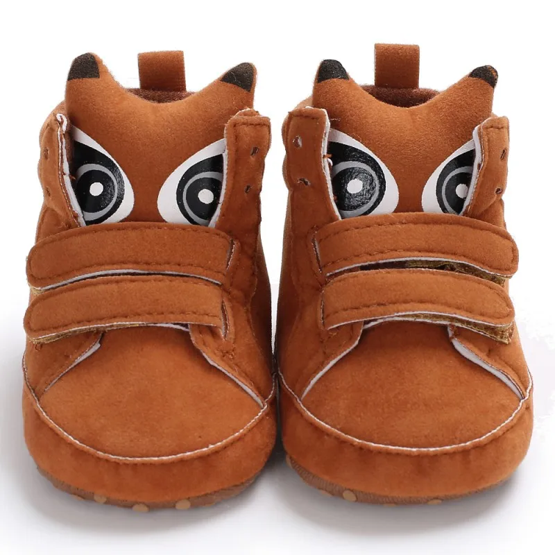 Обувь для девочек и мальчиков с животным принтом обувь первых шагов зимняя
