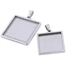 Квадратные кабошоны reidgaller, 10 шт., нержавеющая сталь, 20 мм, 25 мм, 30 мм, для самостоятельного изготовления ювелирных изделий
