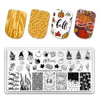 beautybigbang diy nail stamping plate ice cream corn beer image stainless steel nails art template stencil tool food theme xl004