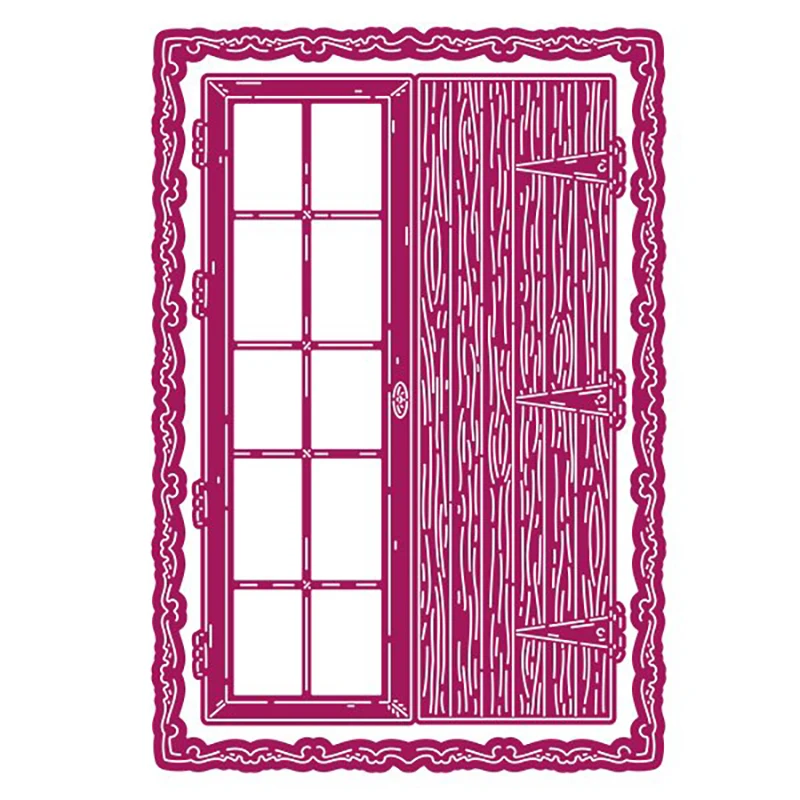 

Door Frame Threshold Cutting Dies Scrapbook Dariy Decoration Stencil Embossing Template DIY Greeting Card Handmade New 2021