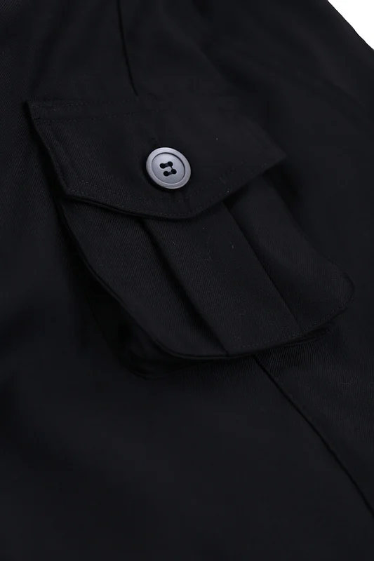 

2021 Best Quality Black Multi-pocket Cargo Pants Hip-Hop High Street Oversize Pants Men Women Couple Pants