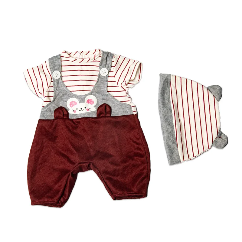 

Cute Suit Baby new born Clothes Fit 17 inch 43cm Doll Accessories For Baby Gift