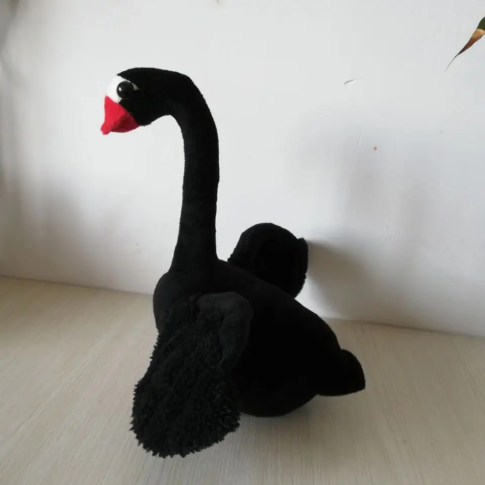 

Реалистичная игрушка Лебедь около 30 см, Черный лебедь, плюшевая игрушка, детская игрушка, мягкая кукла, рождественский подарок b2208