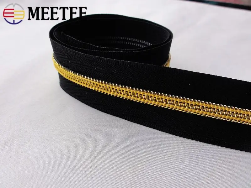Meetee 2/5/10 метров 5# разъемная застежка-молния Цветной застежка-молния нейлона катушки украшение в виде кода на молнии для Чемодан одежды Портмоне сумки «сделай сам» для дома швейная фурнитура