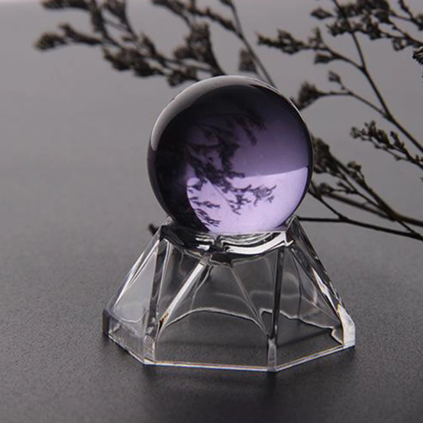 

Acrylic Clear Display Stand Holder For Crystal Ball Sphere Transparent