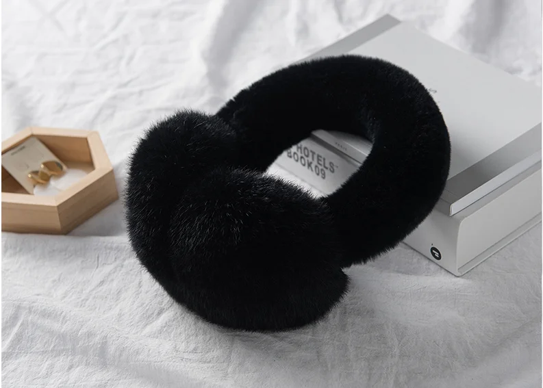 Бесплатная доставка новые меховые наушники унисекс с кроликом Рекс оригинальные