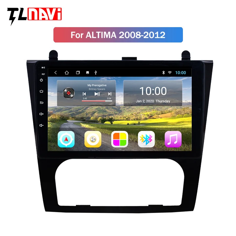 2 Гб ОЗУ Android 10 Автомобильный GPS стерео радио плеер для 2008 2012 Nissan Teana Altima