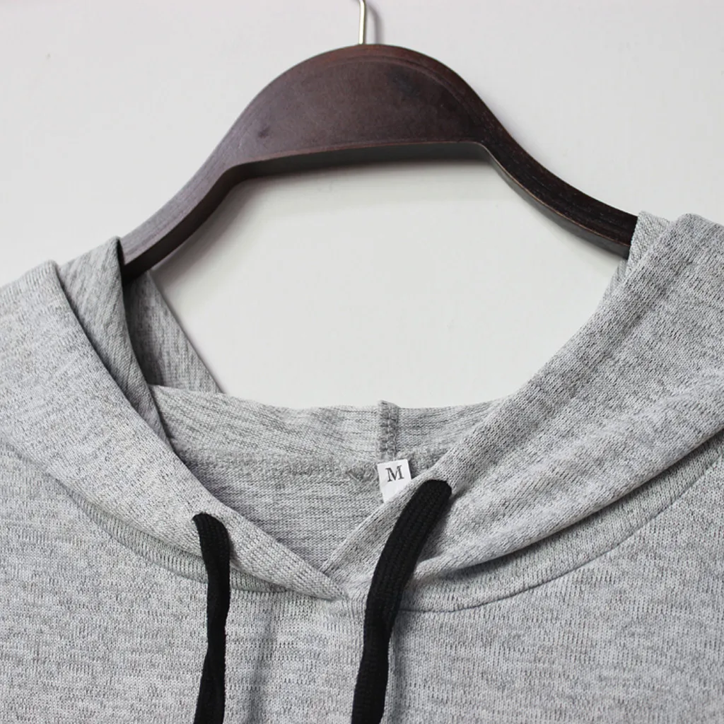 Женская толстовка большого размера с капюшоном Повседневная Асимметричная