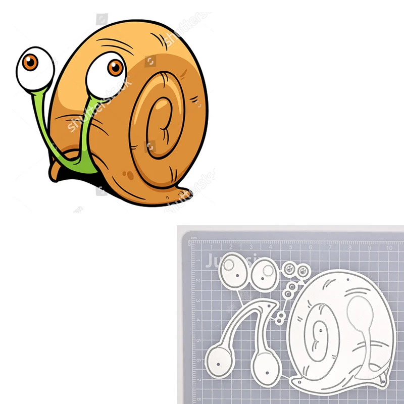 2020 милые улитки металлические режущие штампы трафареты для животных насекомых DIY