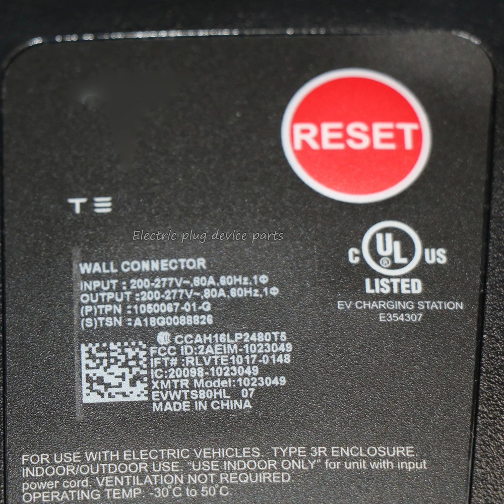 

OEM 1050067-01-G 24' Cable 80AMP High Power Wall Connector EV Charging for Tesla Model S X 3