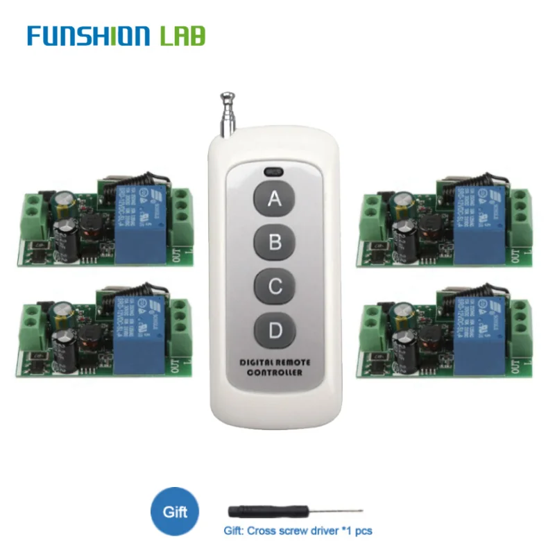 Универсальный беспроводной пульт дистанционного управления 433 МГц 110 В 220 перем.