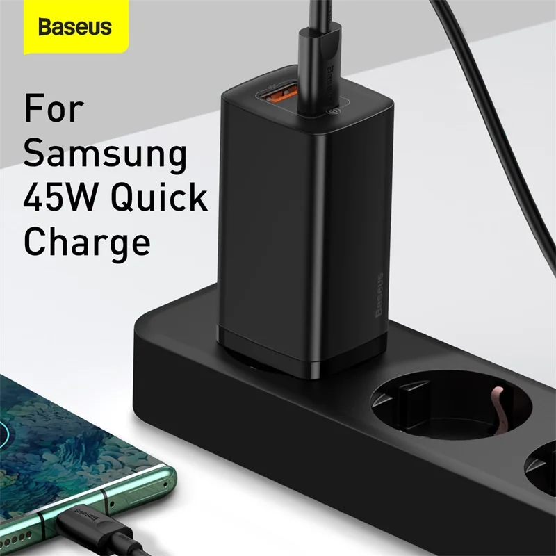 Устройство быстрой зарядки Baseus 65 Вт USB Type C QC 4 0 PD 3 для iPhone 12 Samsung Xiaomi Macbook | Мобильные