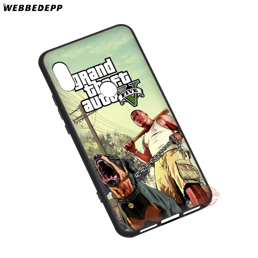 WEBBEDEPP Grand Theft Auto GTA V Soft Case for Xiaomi Mi A3 9 9T 10 Lite CC9E Max 3 Redmi 7A K20 Pro K30 X2 | Мобильные телефоны и