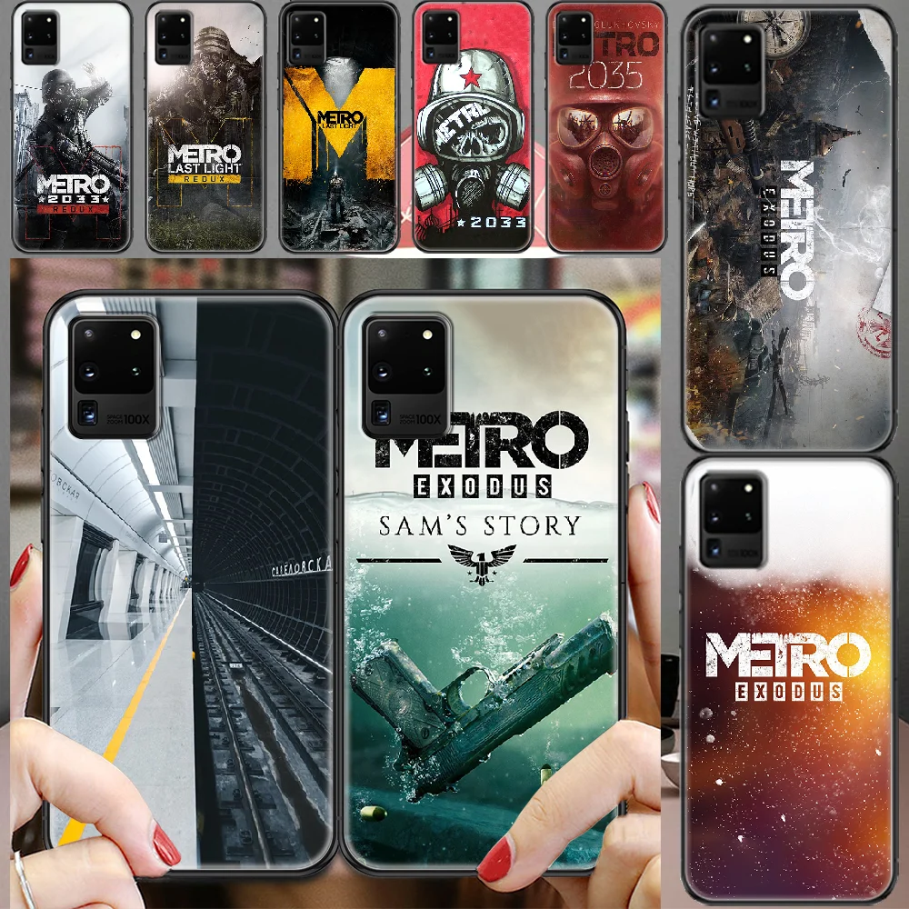 

Metro 2033 Exodus Game Phone case For Samsung Galaxy Note 4 8 9 10 20 S8 S9 S10 S10E S20 Plus UITRA Ultra black luxury cover